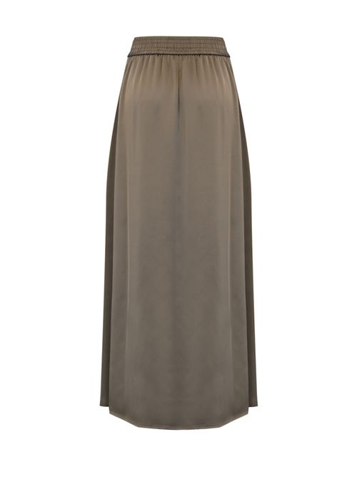 Gonna in satin Tortora Herno | GN000024D 125062600